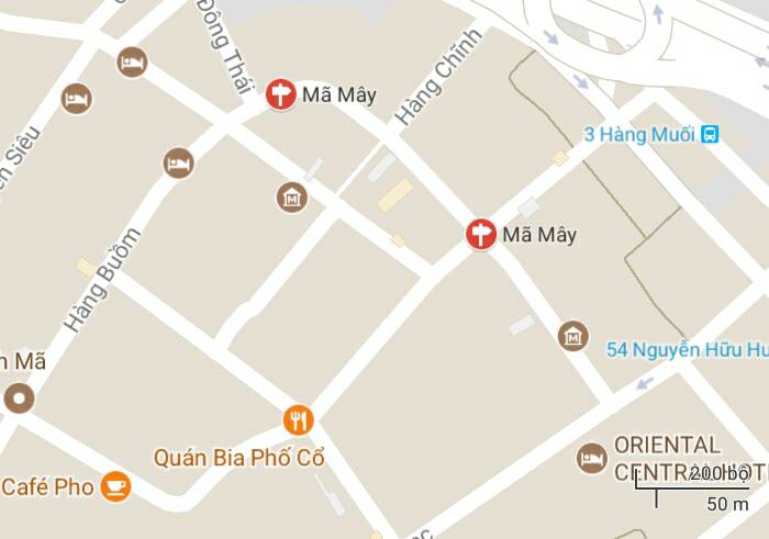 Phố Mã Mây, quận Hoàn Kiếm, Hà Nội